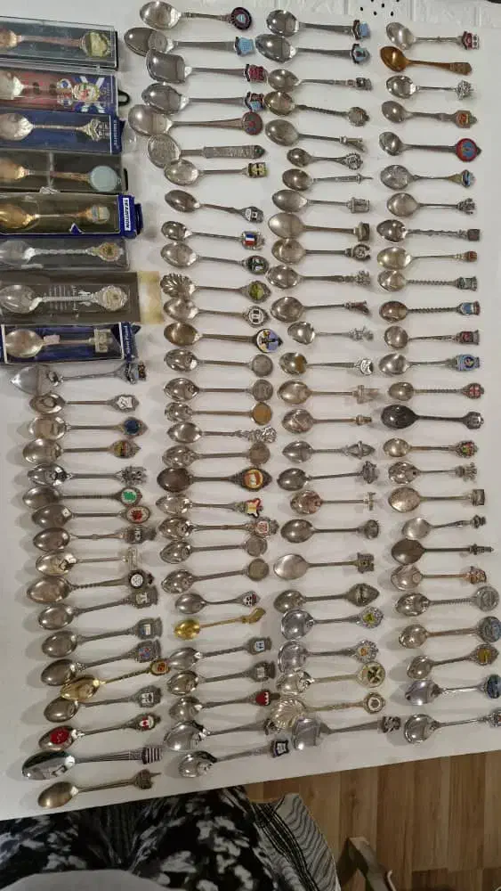 قاشق آنتیک قدیمی سیلورپلیت نقره انگلیسی تعداد|کلکسیون اشیاء عتیقه|تهران, فلسطین (میدان انقلاب)|دیوار