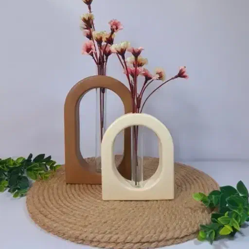 فروش عمده گلدون و گلجای مینیمال سنگ مصنوعی|گل مصنوعی|ساری, |دیوار