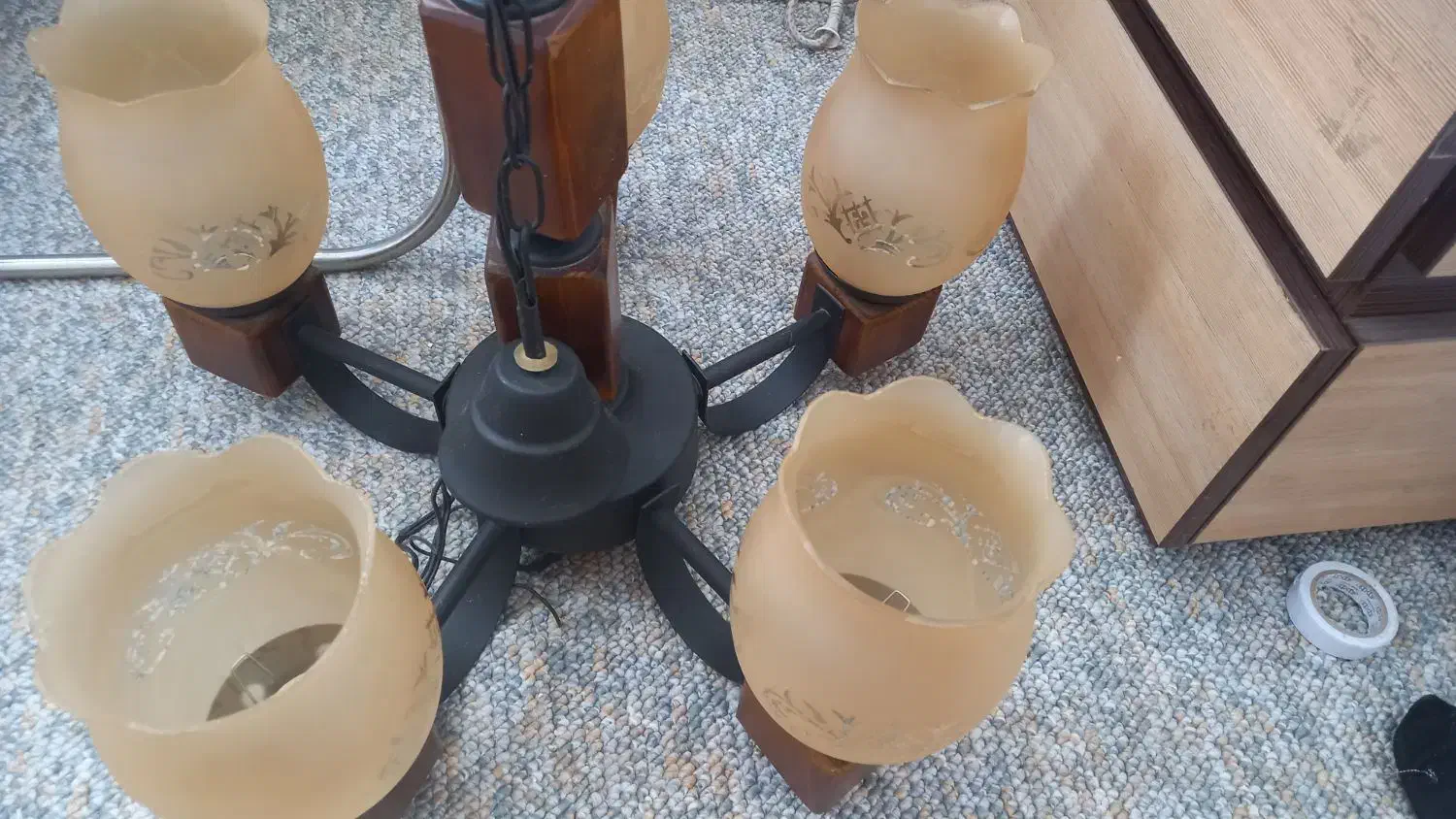 لوستر ۶ شعله|لوستر و چراغ آویز|مشهد, آزادشهر|دیوار