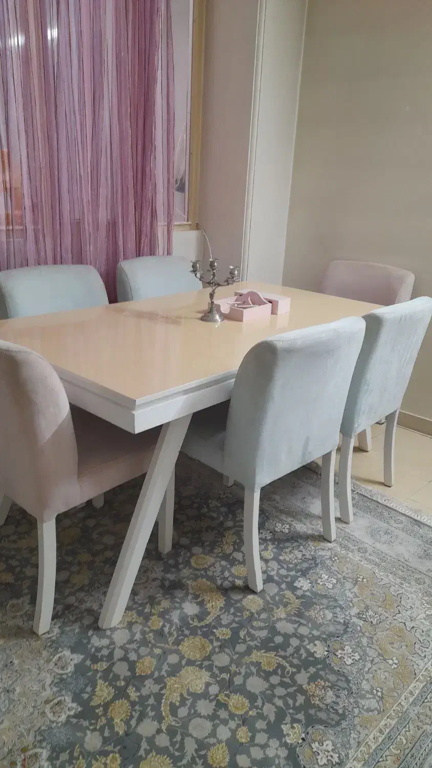 یک دست میز ناهار خوری ۶ نفره سالم|میز و صندلی غذاخوری|فردیس, سرحد آباد|دیوار