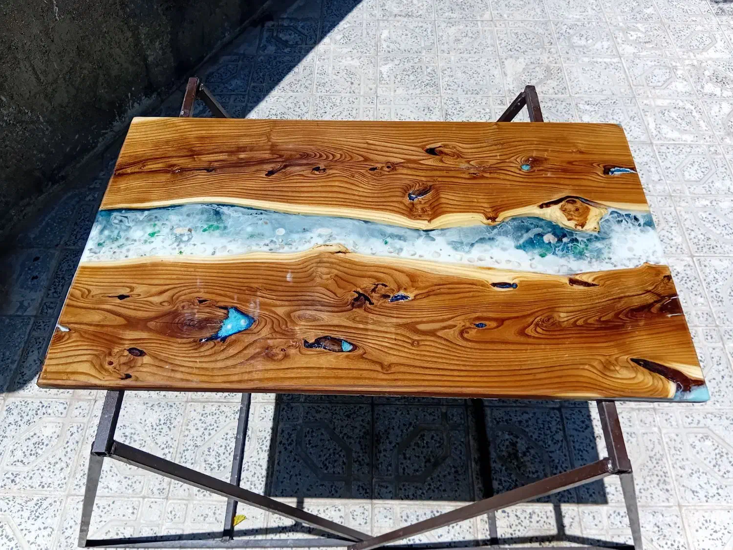 انواع کار چوب با رزین اپوکسی|خدمات پیشه و مهارت|بروجرد, |دیوار