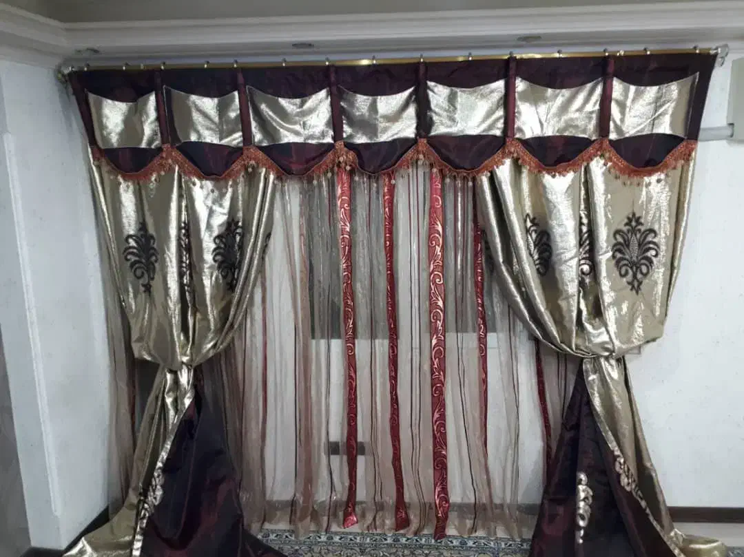 پرده ی سالن و اتاق خواب|پرده، رانر، رومیزی|شیراز, ابیوردی|دیوار