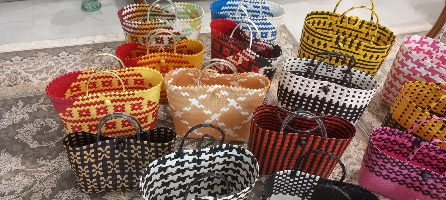 سبد حصیری دست بافت شمالی|صنایع دستی و سایر لوازم تزئینی|قم, منبع آب|دیوار