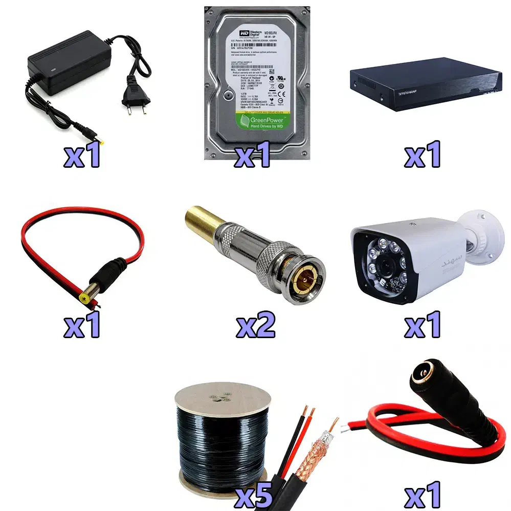 پکیج دوربین مداربسته 2 مگاپیکسل/1078|دوربین مداربسته|شیراز, میانرود|دیوار