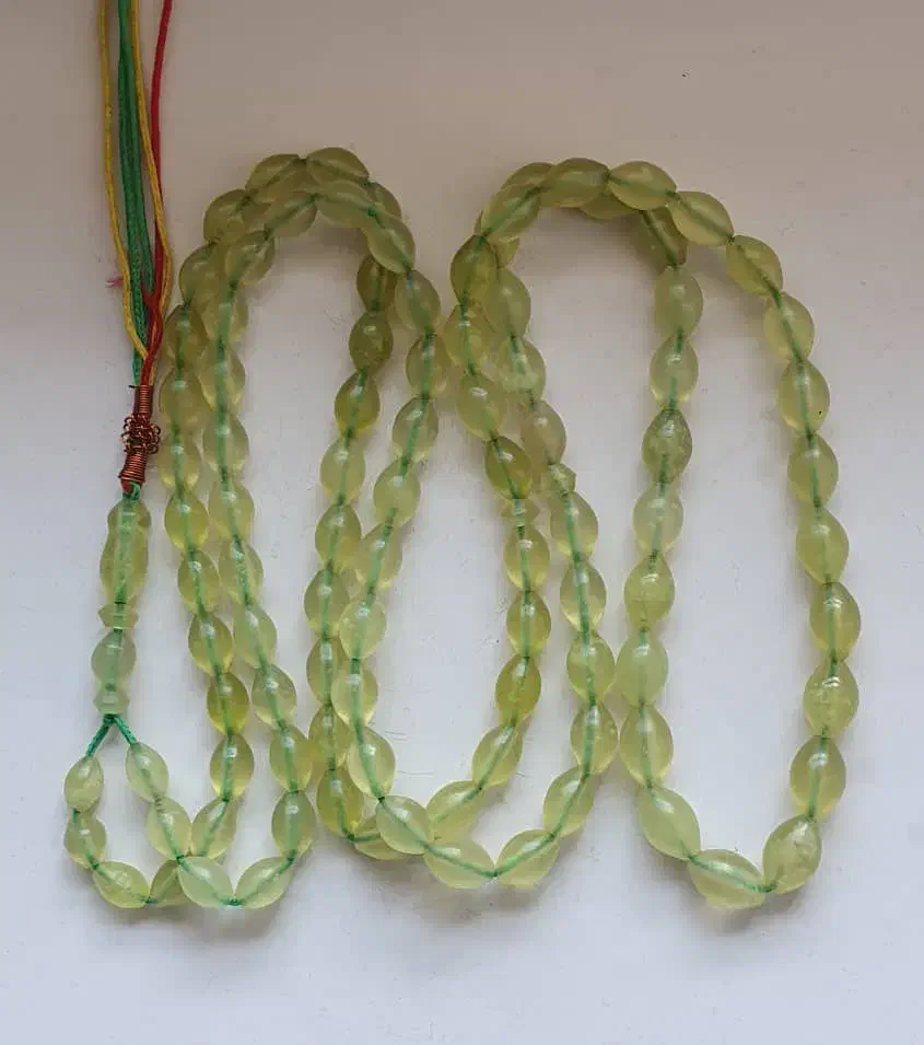 تسبیح شاهمقصود طبیعی افغان سبز مایل به زرد|بدلیجات|تهران, جوادیه|دیوار