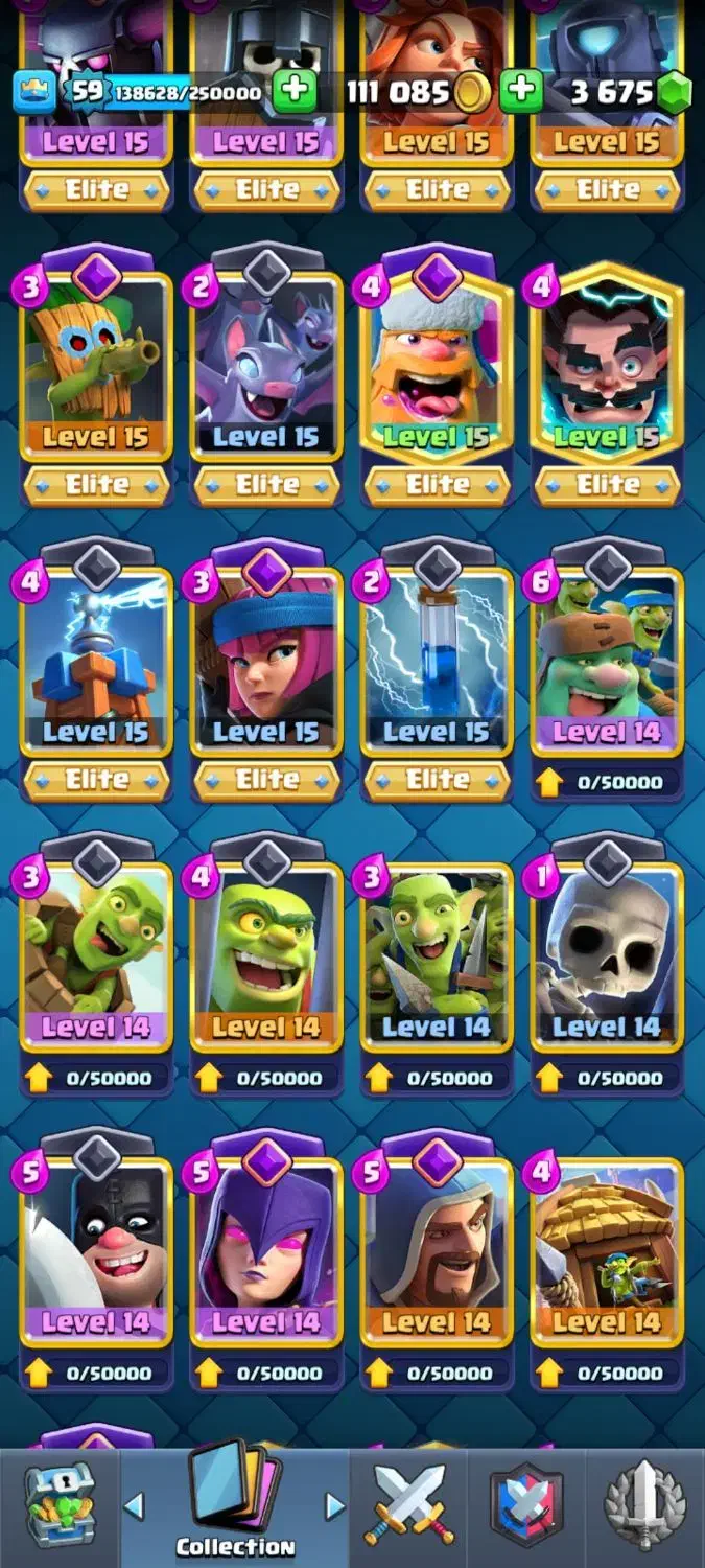 کلش رویال ۶ساله ۲۲ مهره لول ۱۵ و ۴۸ مهره لول ۱۴|کنسول، بازی ویدئویی و آنلاین|تهران, بازار|دیوار