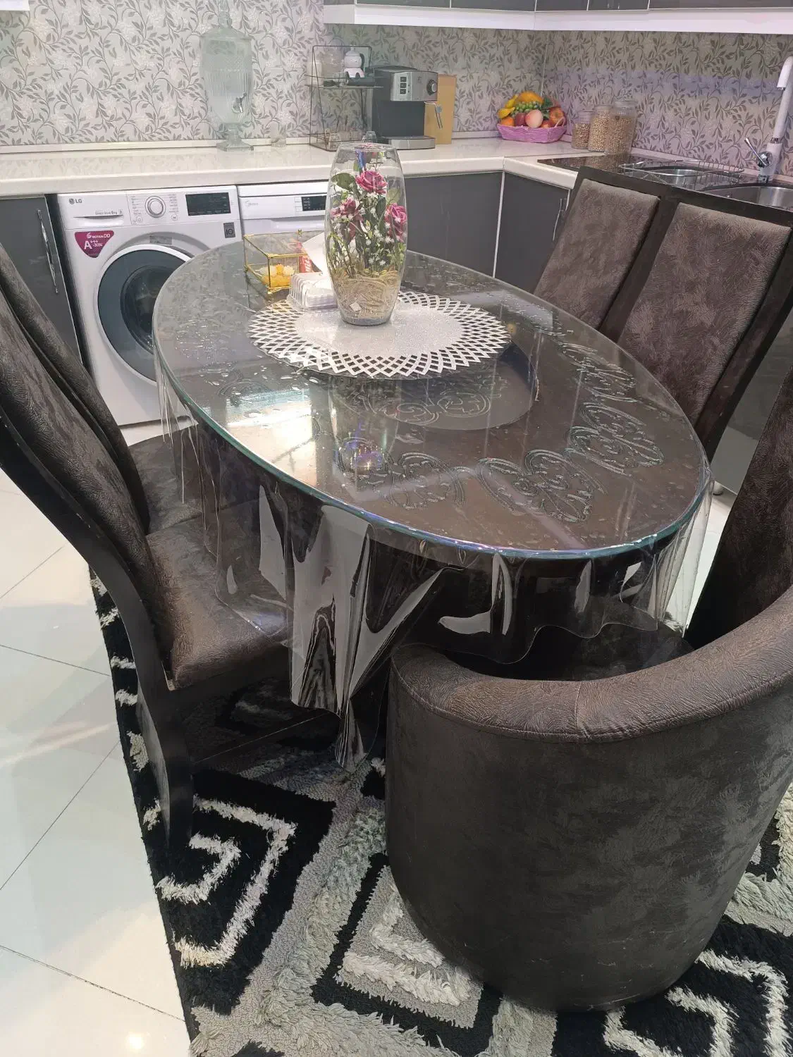 میز نهارخوری|میز و صندلی غذاخوری|جهرم, |دیوار