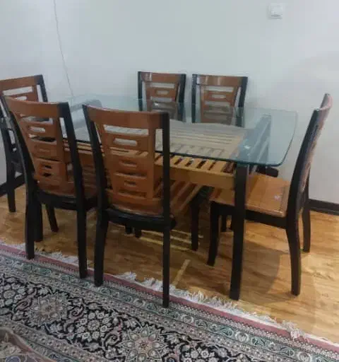 میز نهار خوری ۶ نفره|میز و صندلی غذاخوری|شیراز, شهرک آرین|دیوار