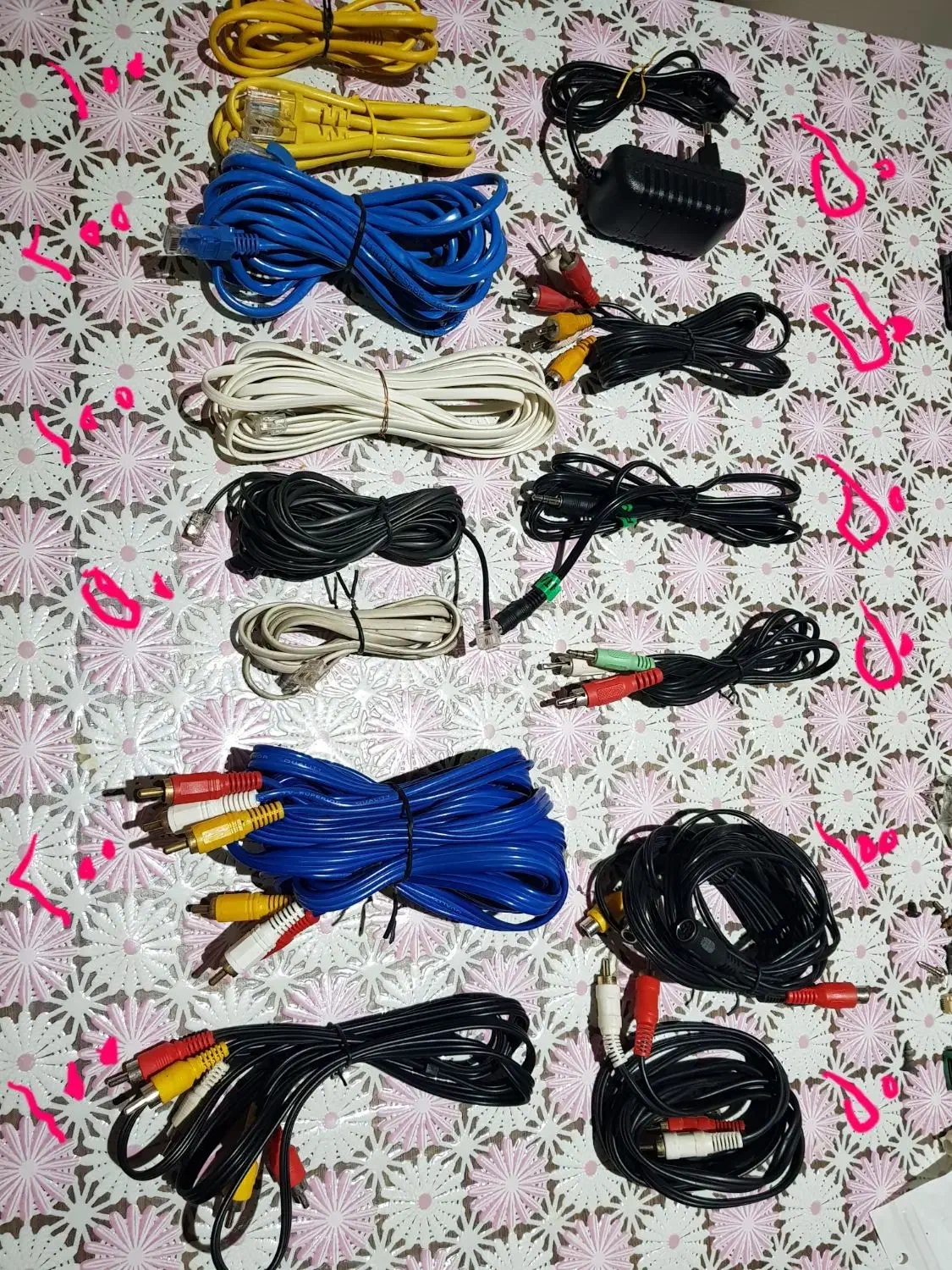 سیم رابط کابل شبکه سیم تلفن|مودم و تجهیزات شبکه|رشت, خمیران زاهدان|دیوار