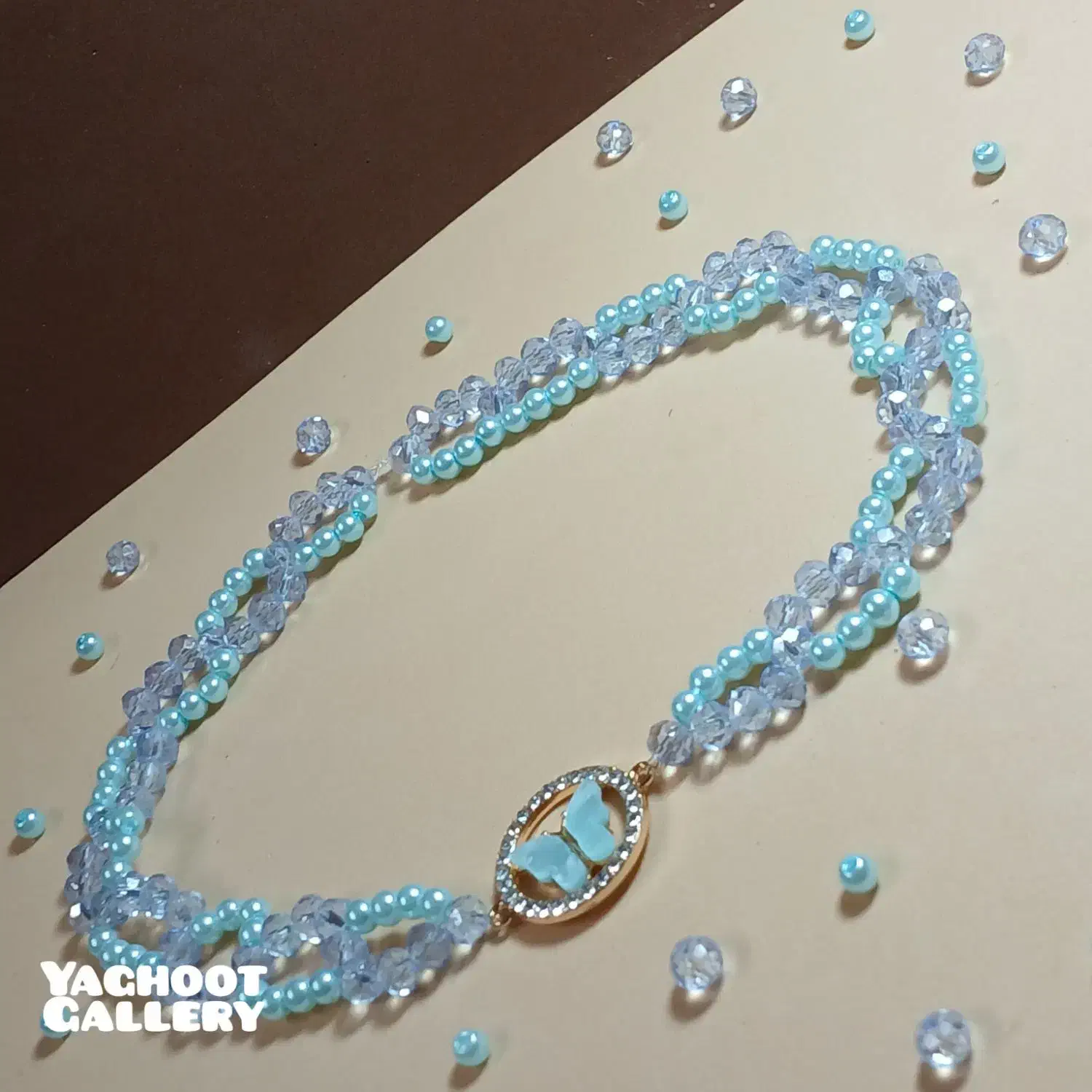 گردنبند کریستالی دو لاین|بدلیجات|گناباد, |دیوار