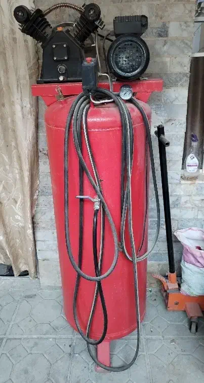 پمپ باد 250 لیتری دو سیلندر خورجینی|ابزارآلات|مشهد, شهرک امام هادی (شهرک غرب)|دیوار