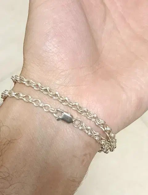 دستبند نقره عیار ۹۴۰|بدلیجات|آبادان, |دیوار