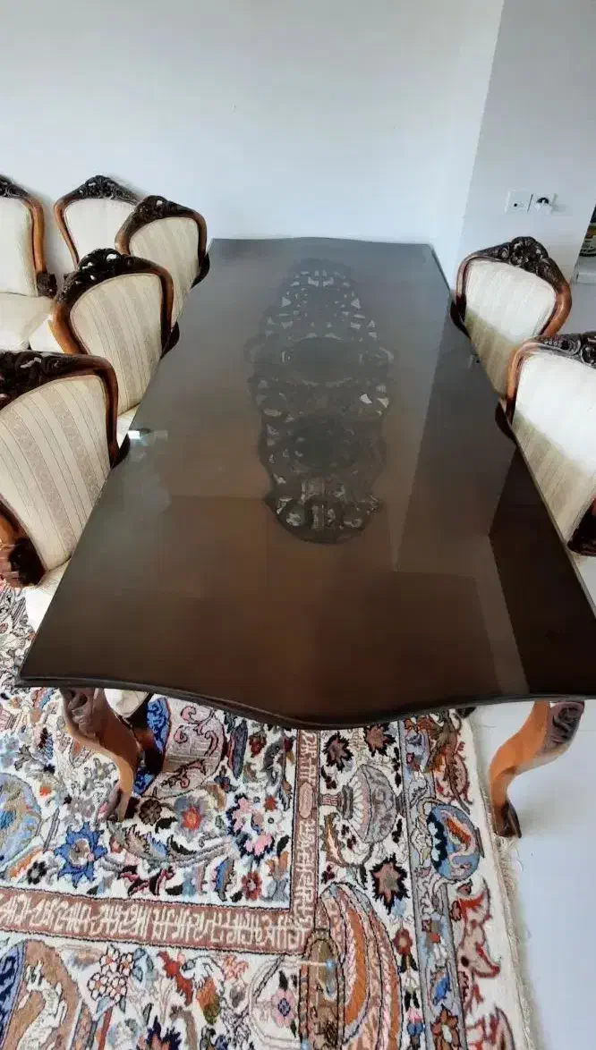 فروش میز نهارخوری 8نفره|میز و صندلی غذاخوری|مشهد, امیریه|دیوار