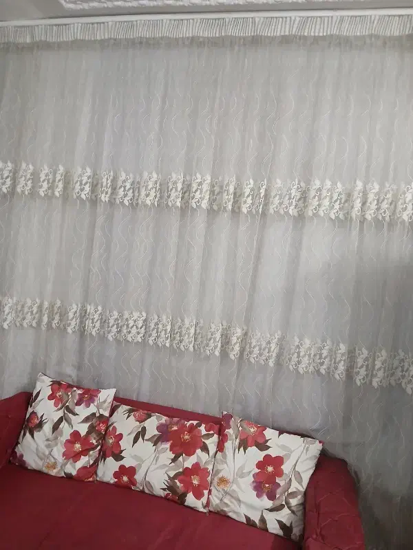 پرده توری در حد نو|پرده، رانر، رومیزی|مشهد, شفا|دیوار