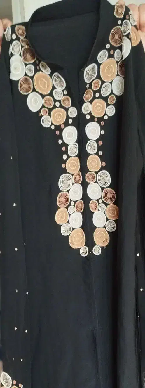 فروش عبای مهره دوزی و استین دولایه حریر نو|لباس|فراشبند, |دیوار