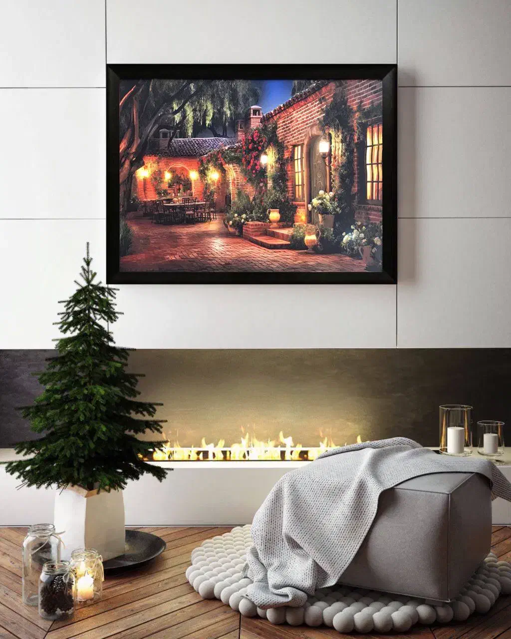 تابلو چراغدار چراغ خواب|چراغ خواب و آباژور|مشهد, کوه سنگی|دیوار