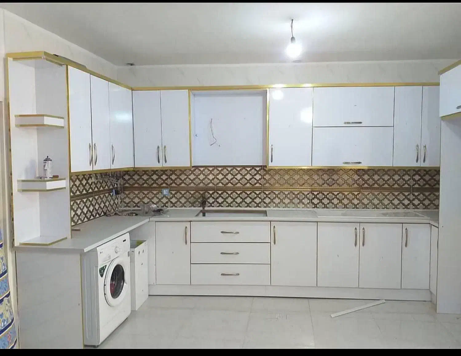 تخفیف بلک فرایدی کابینت آشپـزخانه یونیت سفیدMDF|مصالح و تجهیزات ساختمان|ملایر, |دیوار