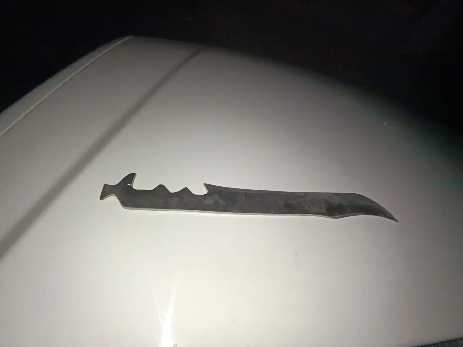 چاقو ازجنس تیغه فولادی اره آتشی|ابزارآلات|گنبد کاووس, |دیوار