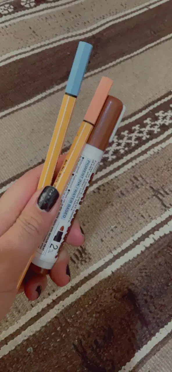 ماژیک پارچه آرتلاین و روان نویس نوک نمدی استابیلو|لوازم التحریر|پردیس, فاز ۲|دیوار