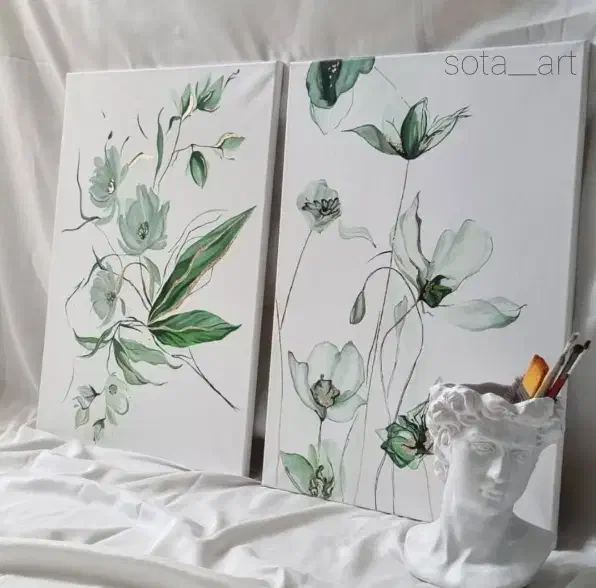 تابلو ۲ تکه|تابلو، نقاشی، عکس|قزوین, |دیوار