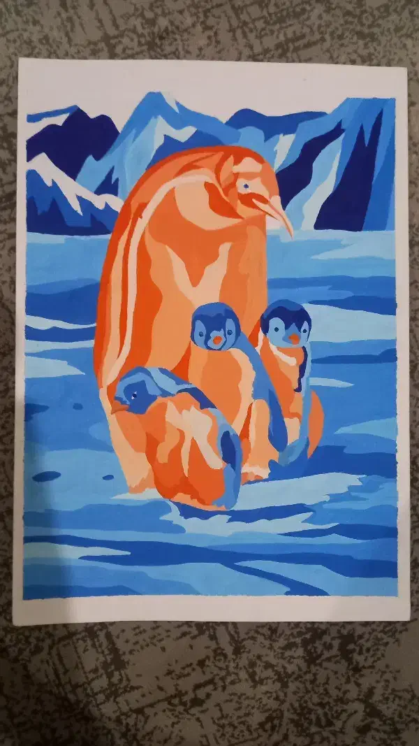 کار با گواش رنگ های مکمل ده گرافیک|تابلو، نقاشی، عکس|سمنان, |دیوار