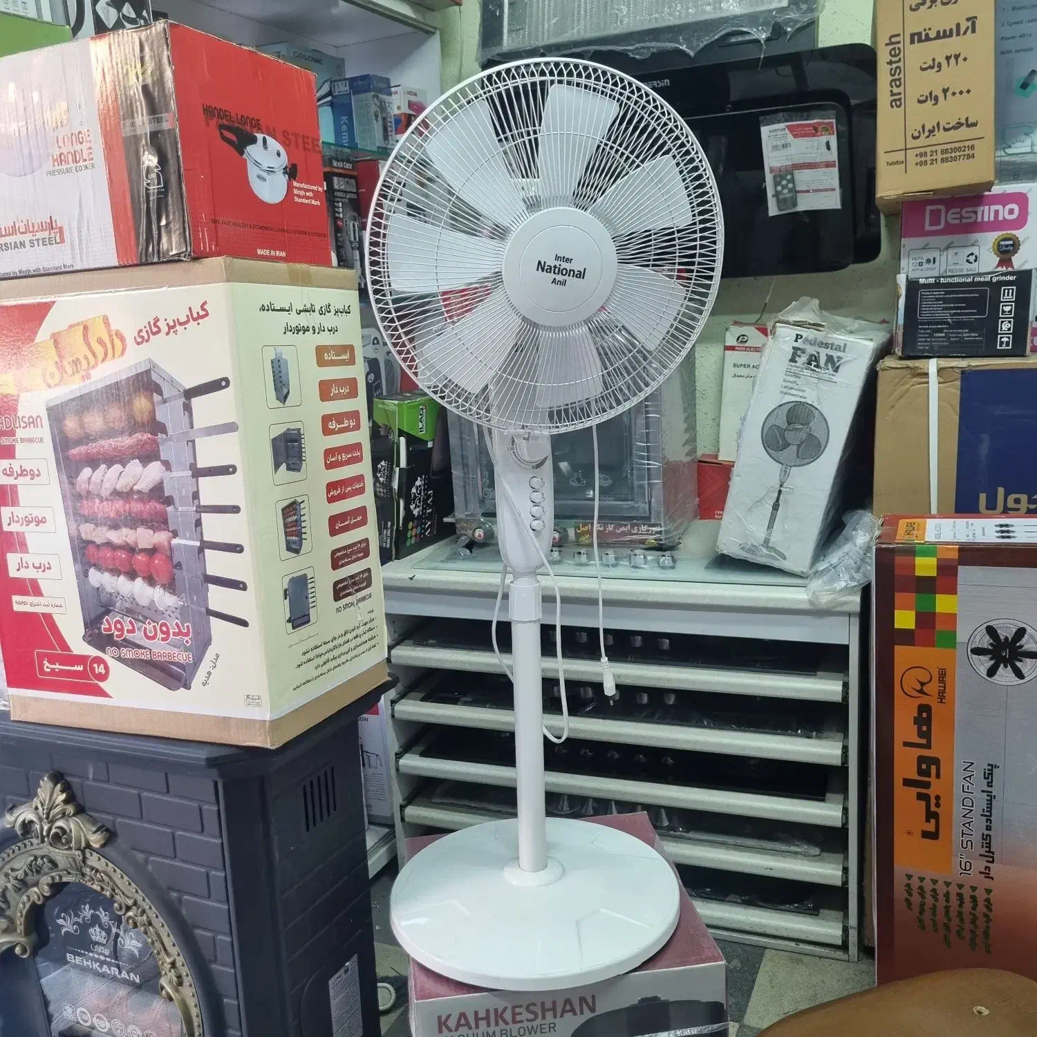 پنکه ایستاده National ناسیونال باضمانت|پنکه و تصفیه‌کنندهٔ هوا|گرگان, |دیوار