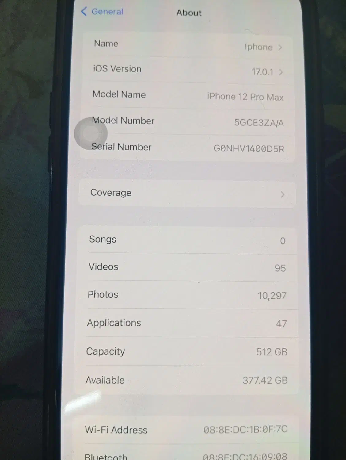 آیفون 12پرو مکس 512دوسیم|موبایل|زنجان, |دیوار