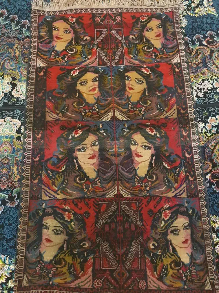 قالیچه دستباف|گلیم، جاجیم، گبه|مشهد, وکیلآباد|دیوار