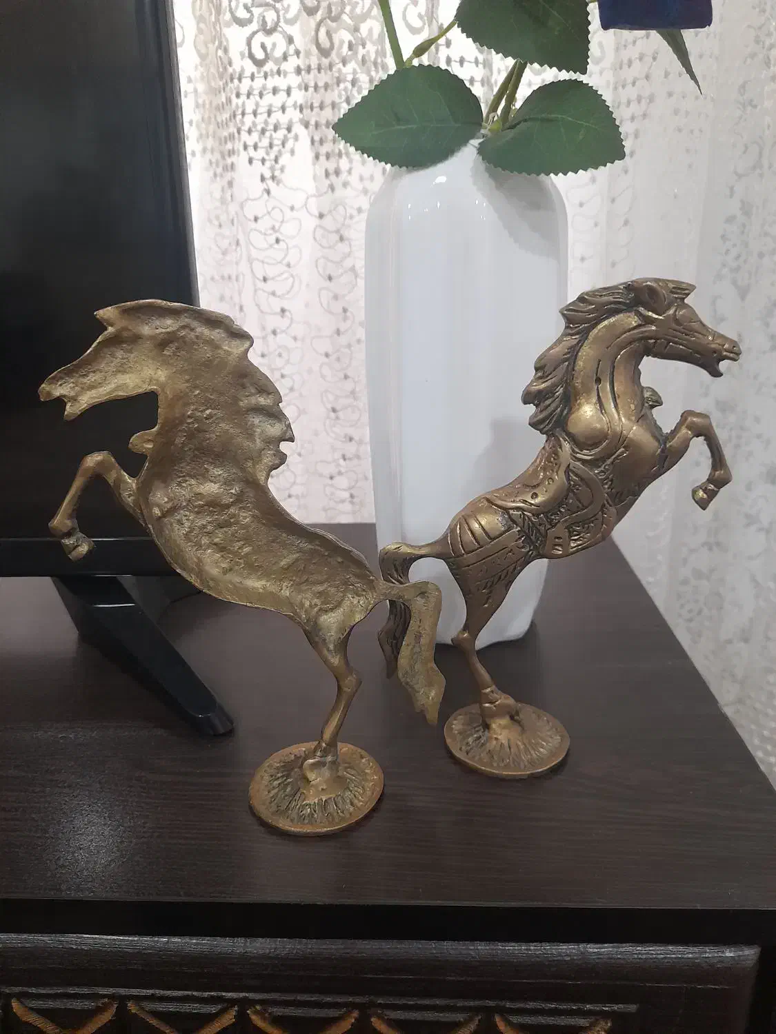 دو عدداسب برنز|مجسمه، تندیس، ماکت|اردبیل, |دیوار