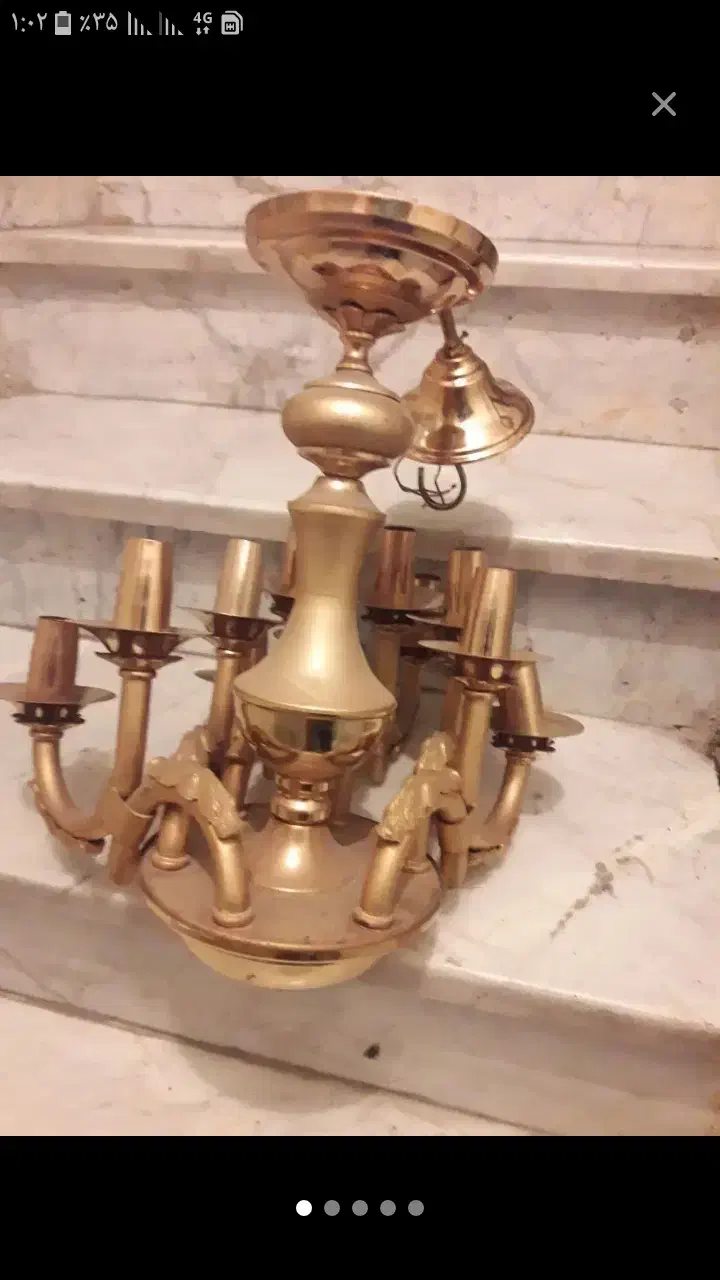 فروشنده و خریدار لوستر ابکاری وبرنز|لوستر و چراغ آویز|اسلام‌شهر, شهرک واوان|دیوار