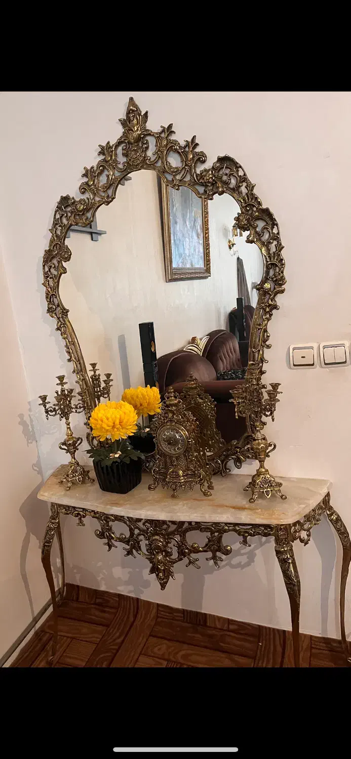 آینه کنسول برنز|آینه|اردبیل, |دیوار