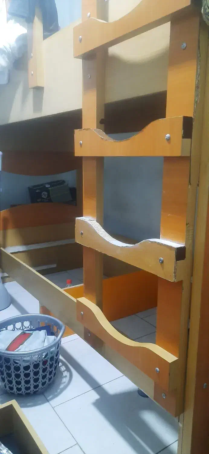 تخت دو طبقه بزرگ|تخت و سرویس خواب|تهران, علم و صنعت|دیوار