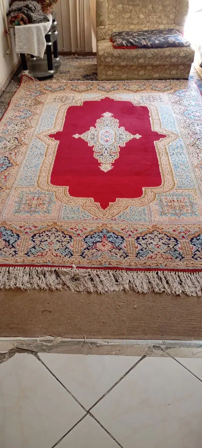 قالی کرمانی در حد نو|فرش|کرمان, |دیوار