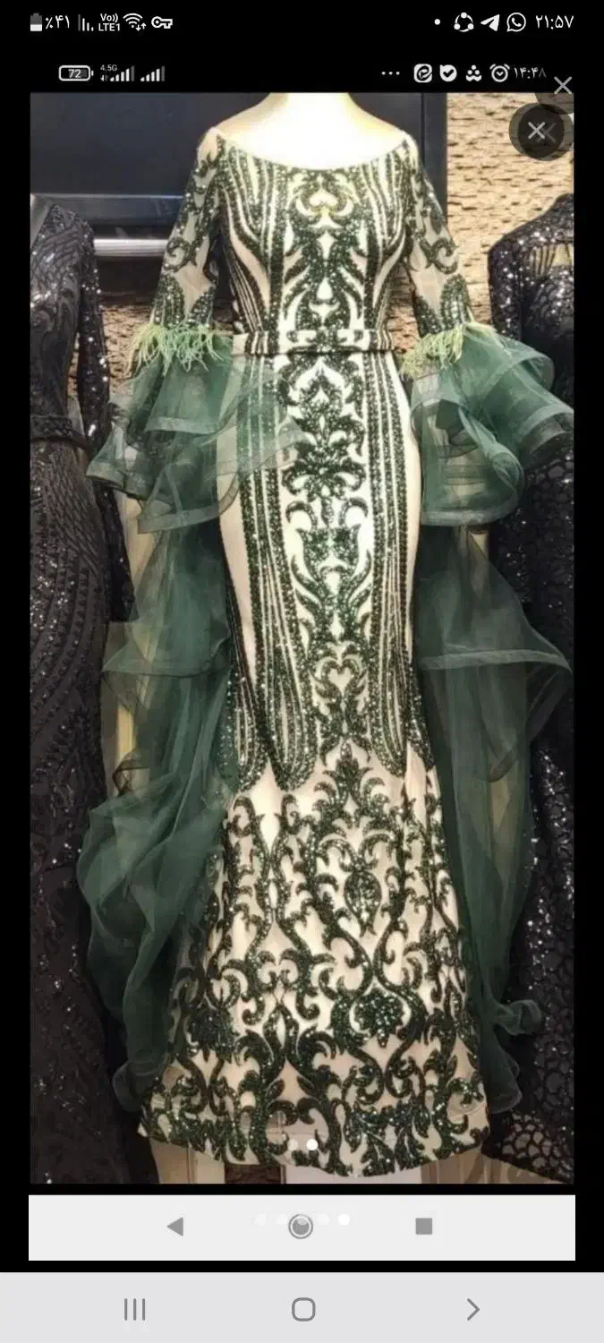 لباس مجلسی پر کار|لباس|تهران, شهرک شهرداری|دیوار