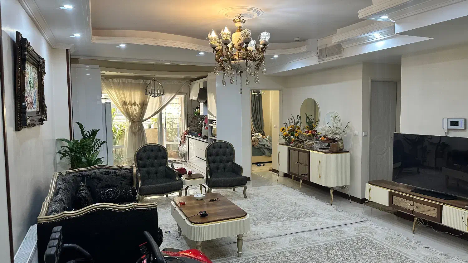 مبل فرانسوی کنسول میز تی وی میز جلو مبلی|مبلمان خانگی و میز عسلی|تهران, والفجر (افسریه)|دیوار