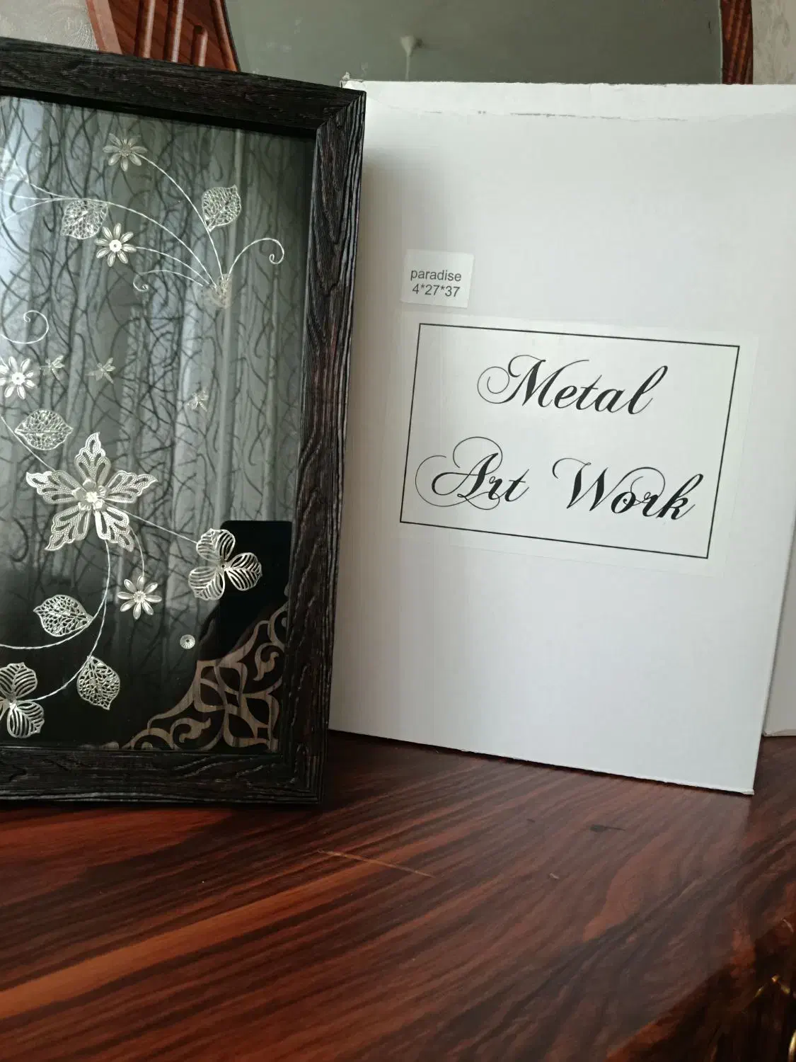 تابلو گل نقره|صنایع دستی و سایر لوازم تزئینی|هشتگرد, شهرک ولیعصر (مصلی)|دیوار