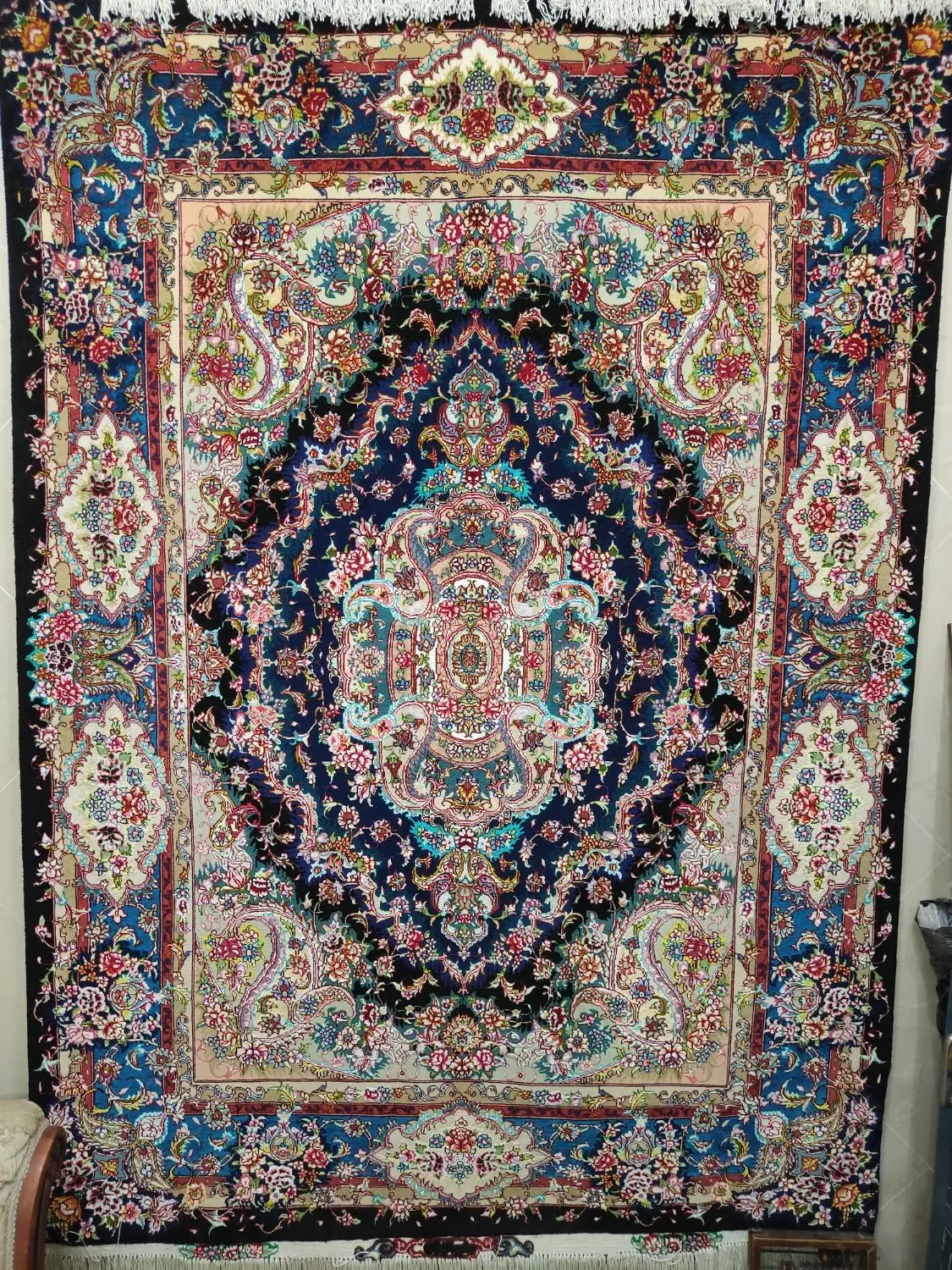 قالیچه تبریز جفت|فرش|قم, باجک یک|دیوار