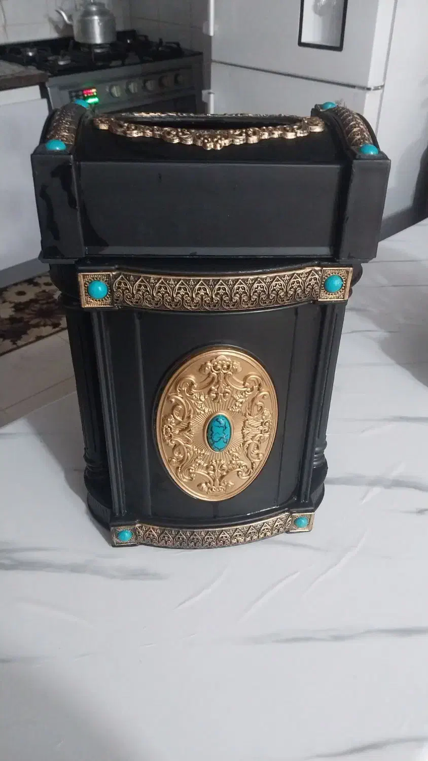 سطل آشغال وجادستمال کاغذی|صنایع دستی و سایر لوازم تزئینی|قائن, |دیوار