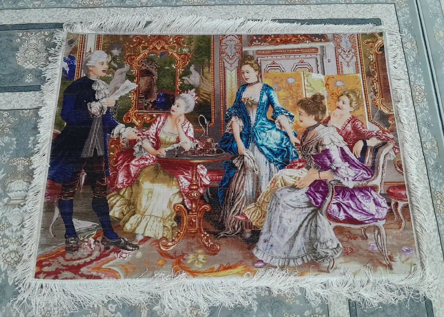 تابلو فرش دستبافت شاعر جوان|تابلو فرش|قم, پردیسان|دیوار