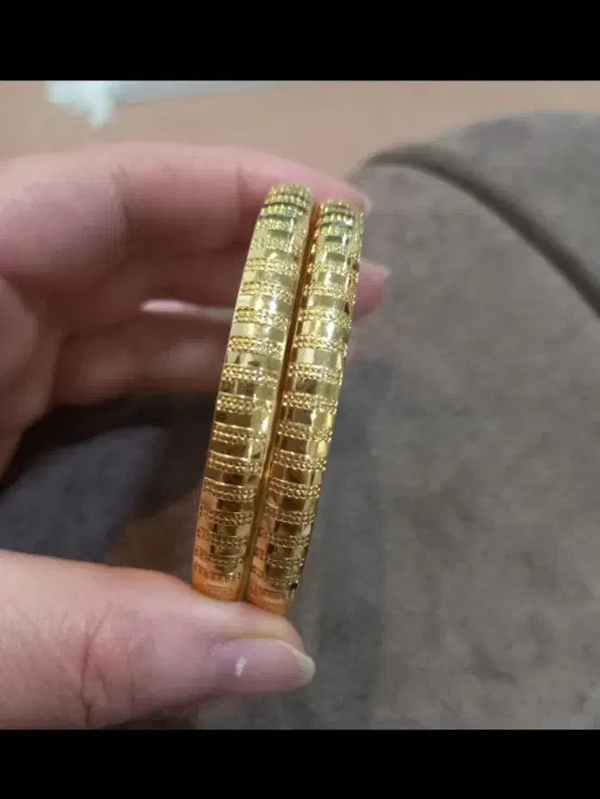 یک جفت النگوی کاملا نو و آک|جواهرات|دزفول, |دیوار