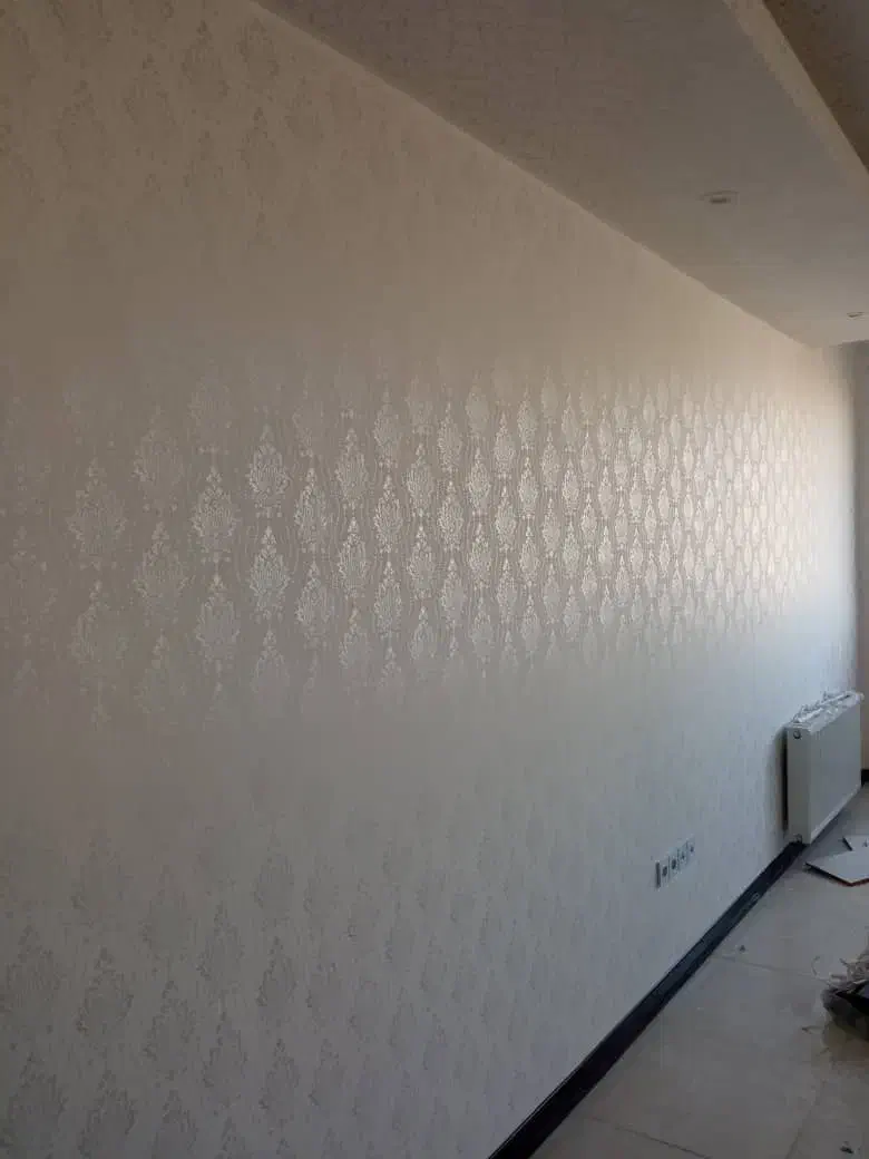 نقاشی ساختمان طرح کاغذ دیواری  با رنگ نانو|خدمات پیشه و مهارت|شهریار, شهریار|دیوار