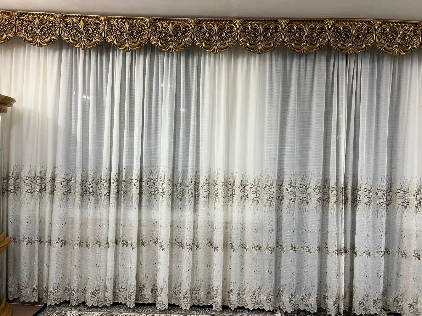 پرده حریر|پرده، رانر، رومیزی|فارسان, |دیوار