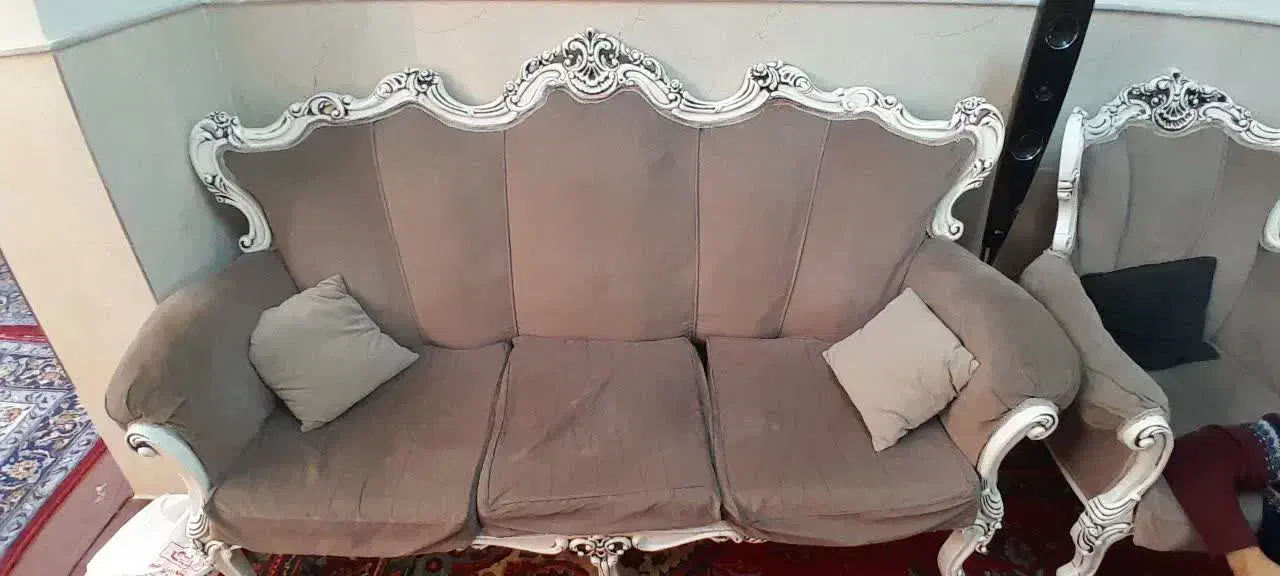 مبل فروشی نیمه سلتنتی 9نفره|مبلمان خانگی و میز عسلی|سمنان, |دیوار