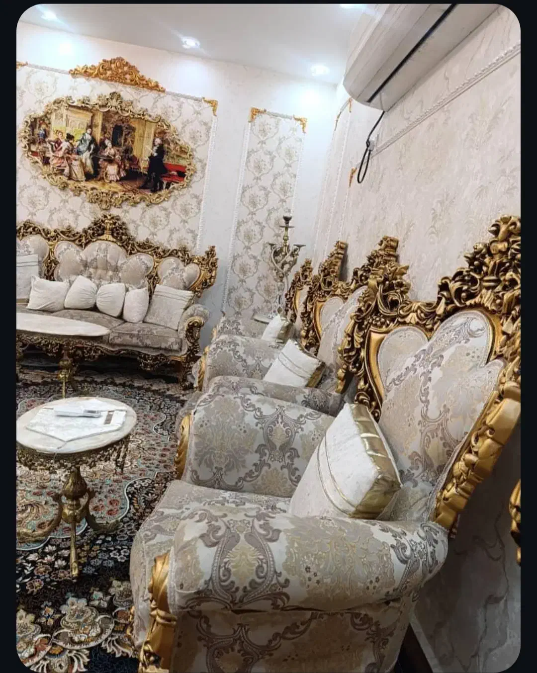 9نفره سلطنتی|مبلمان خانگی و میز عسلی|اندیمشک, |دیوار