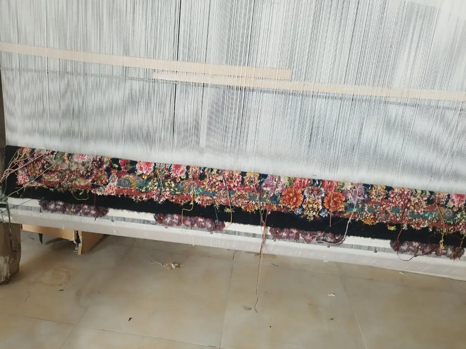 فرش نیمه کاره شش متر سالاری رج 50|فرش|تبریز, |دیوار