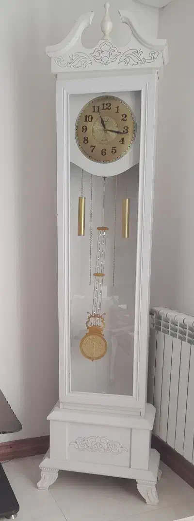 ساعت ایستاده چوبی سفید|ساعت دیواری و تزئینی|بندر انزلی, انصار الحسین|دیوار