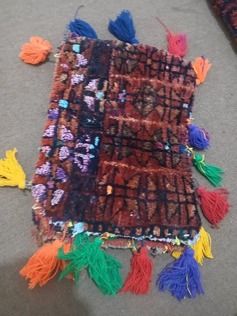 خورجین قدیمی|گلیم، جاجیم، گبه|شوشتر, |دیوار