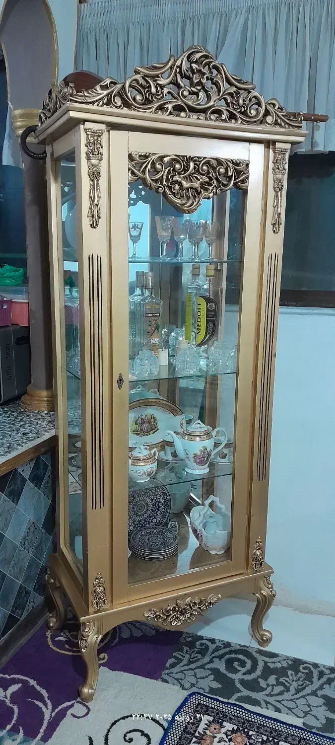 بوفه سلطنتی 4طبقه آینه دار|بوفه، ویترین، کنسول|چالوس, |دیوار
