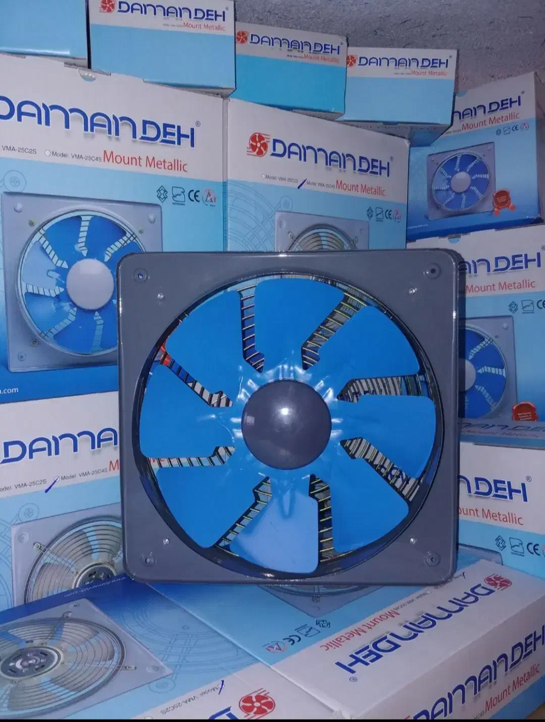 هواکش هواساز سانترافیوژ دمنده مکنده|پنکه و تصفیهکنندهٔ هوا|یزد, |دیوار