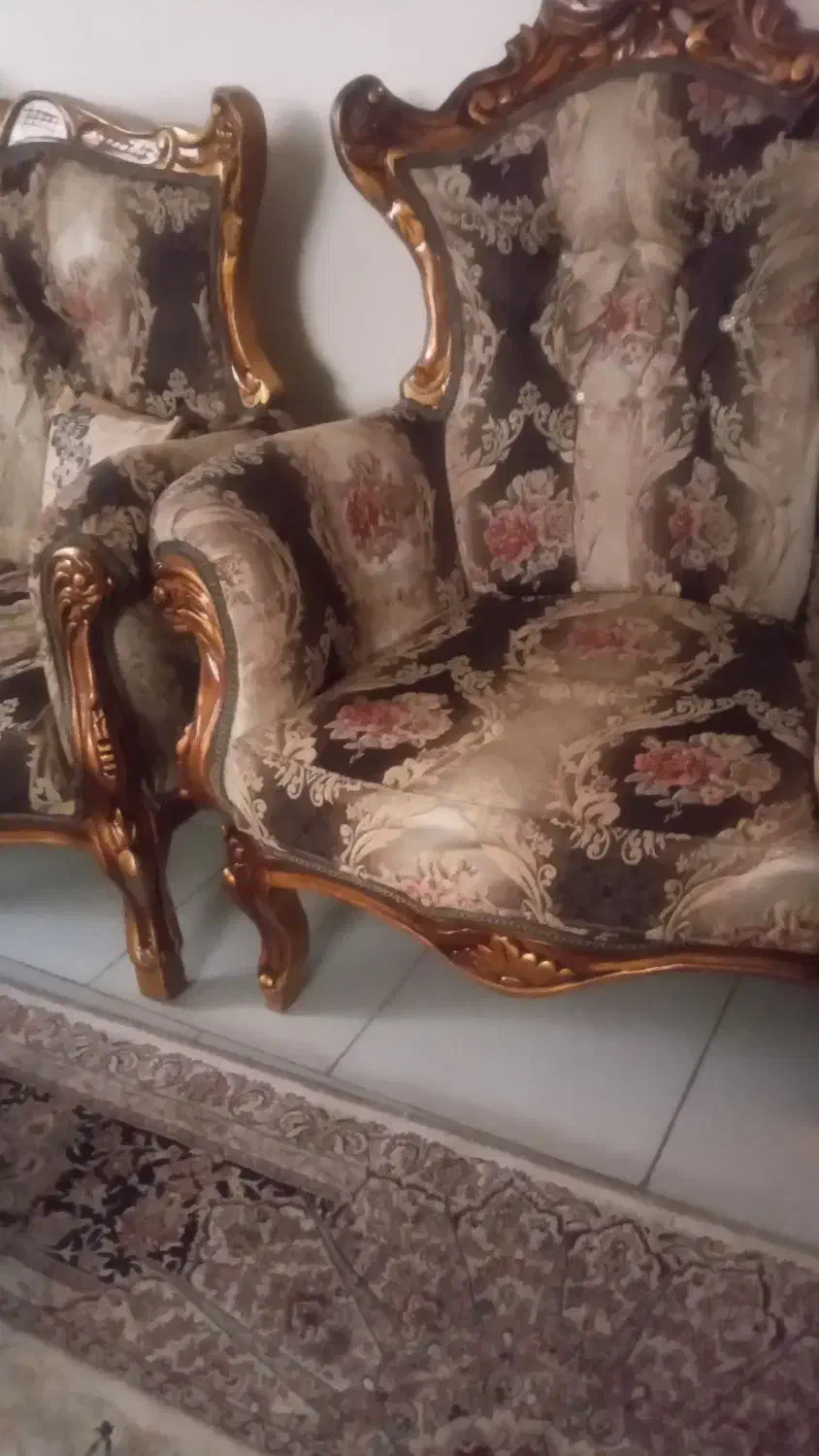 مبل سلطنتی|مبلمان خانگی و میز عسلی|صفادشت, |دیوار